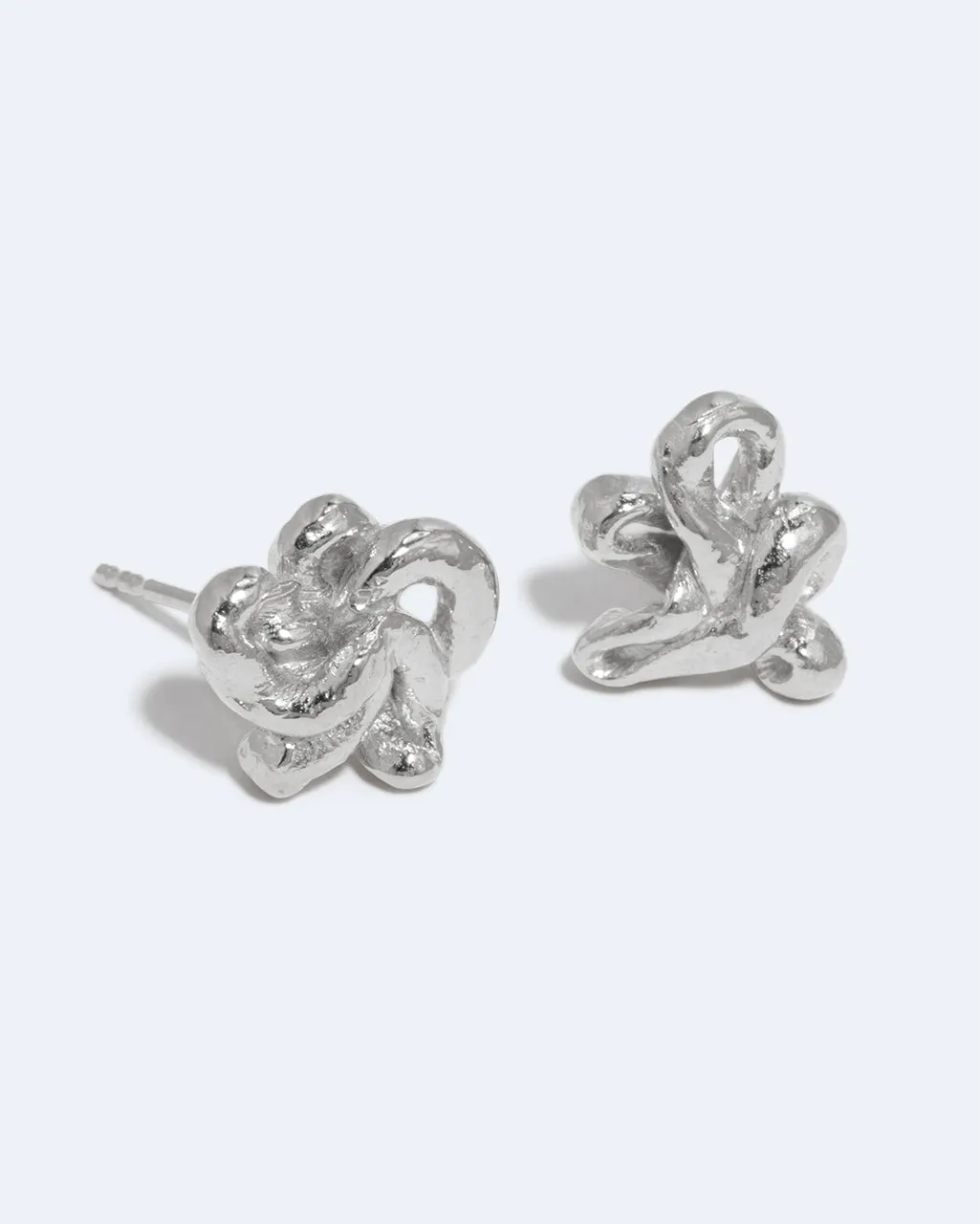 Completedworks Swirls Boucles d'oreilles argent recyclé