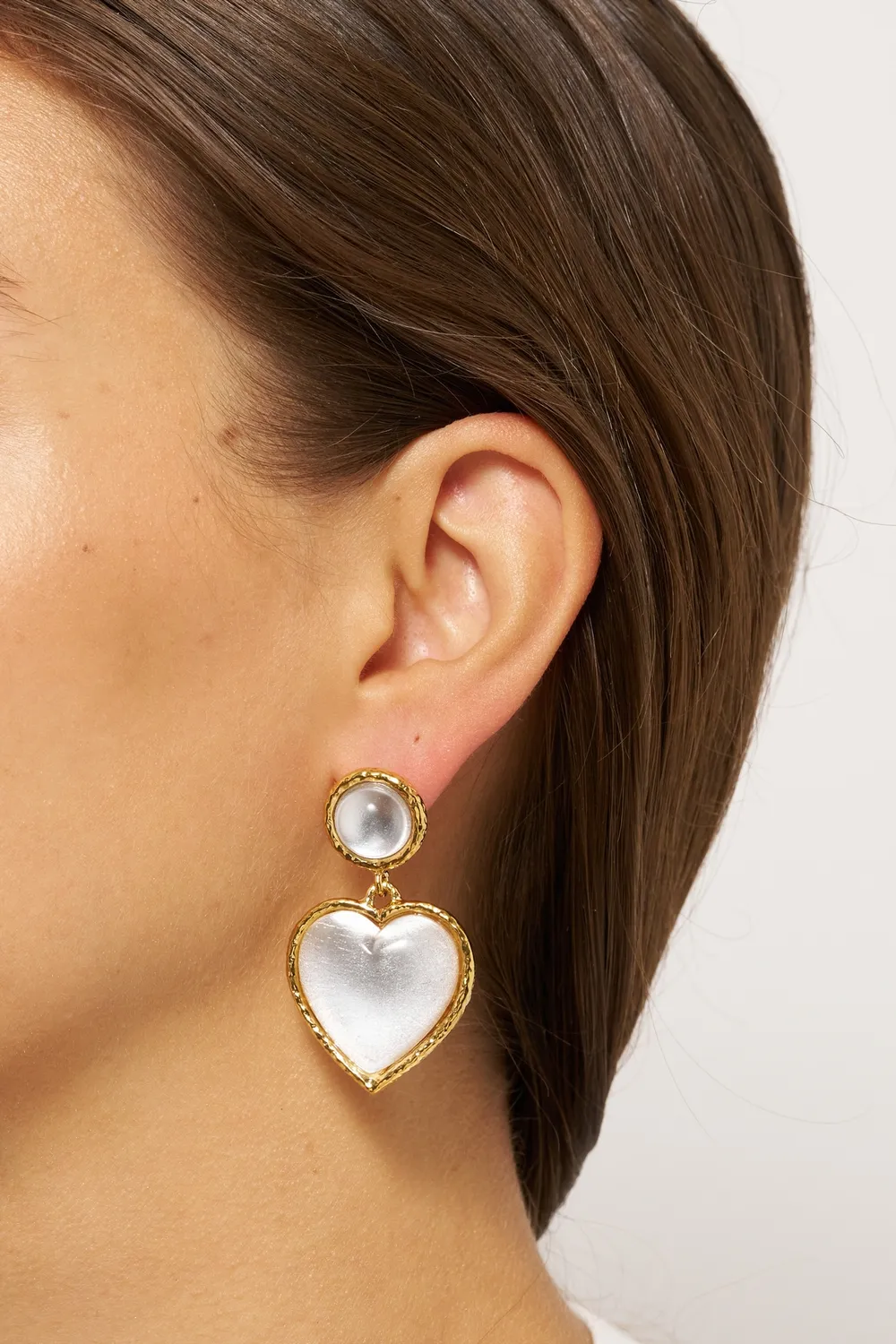Philippe Ferrandis Break My Heart clous boucles cœur 5 cm