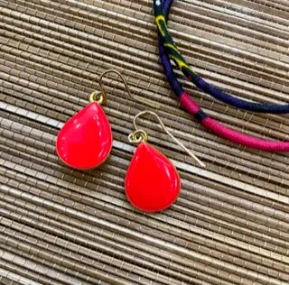 Nao de Paris Mini Goutte boucles néon rose