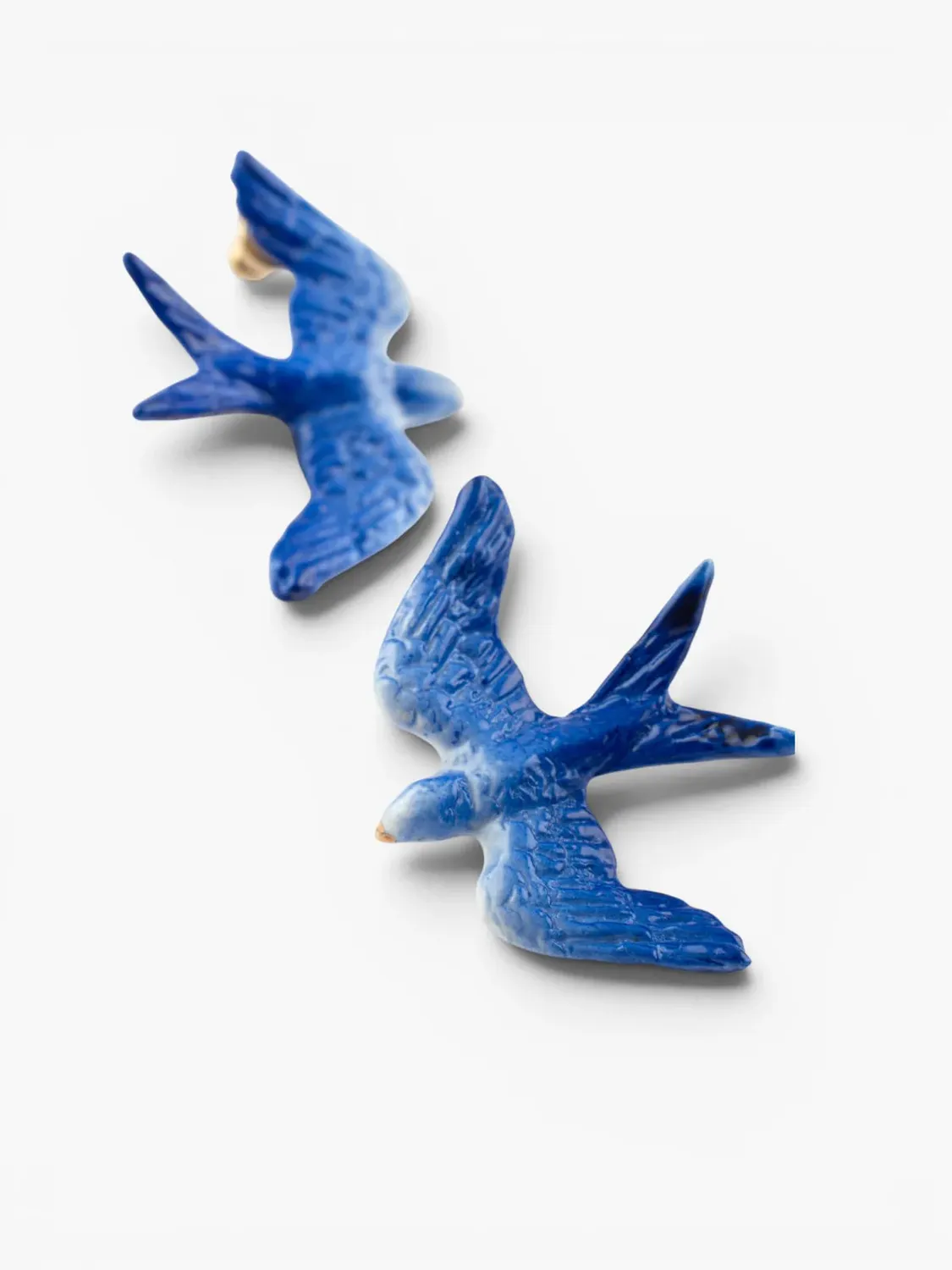Nach Bijoux Hirondelles puces boucles d’oreilles bleues