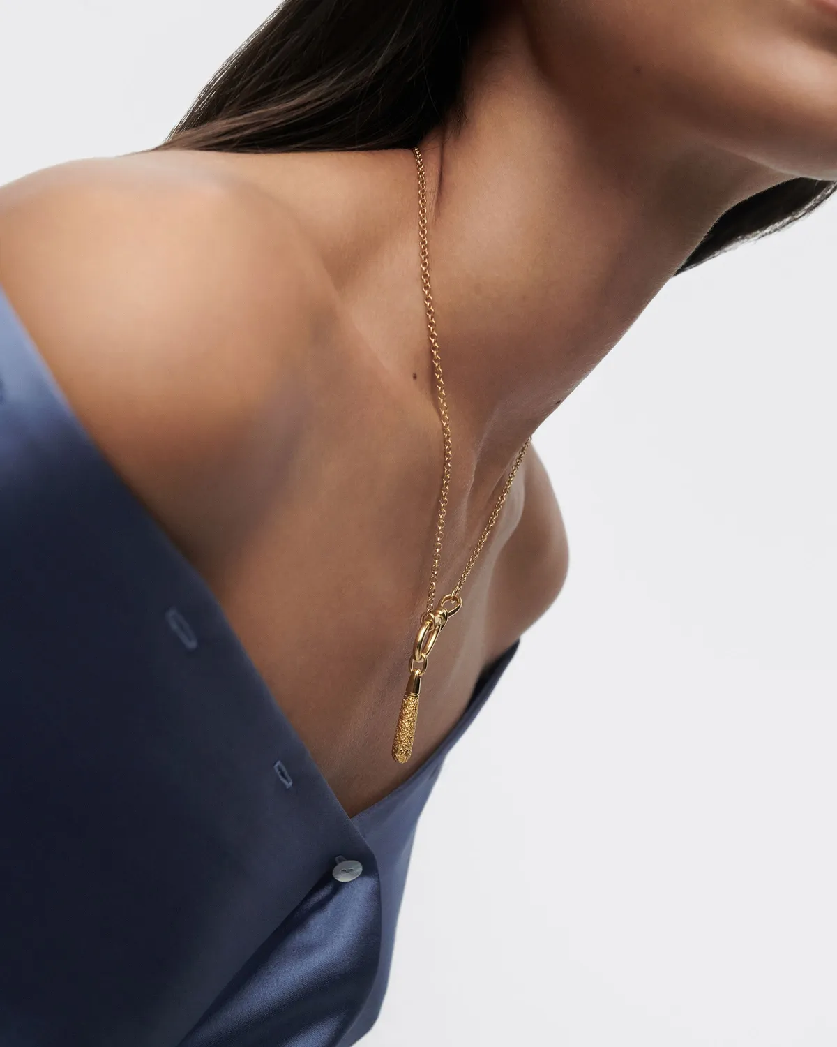 PDPAOLA Popcorn Large Drop pendentif goutte doré