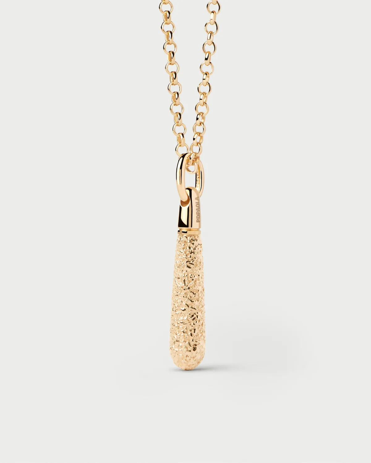 PDPAOLA Popcorn Large Drop pendentif goutte doré