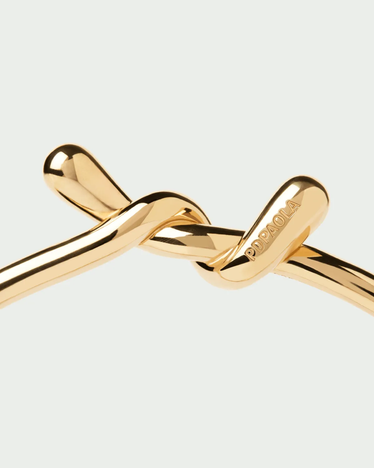 PDPAOLA Twist bracelet jonc plaqué or 2,7 mm