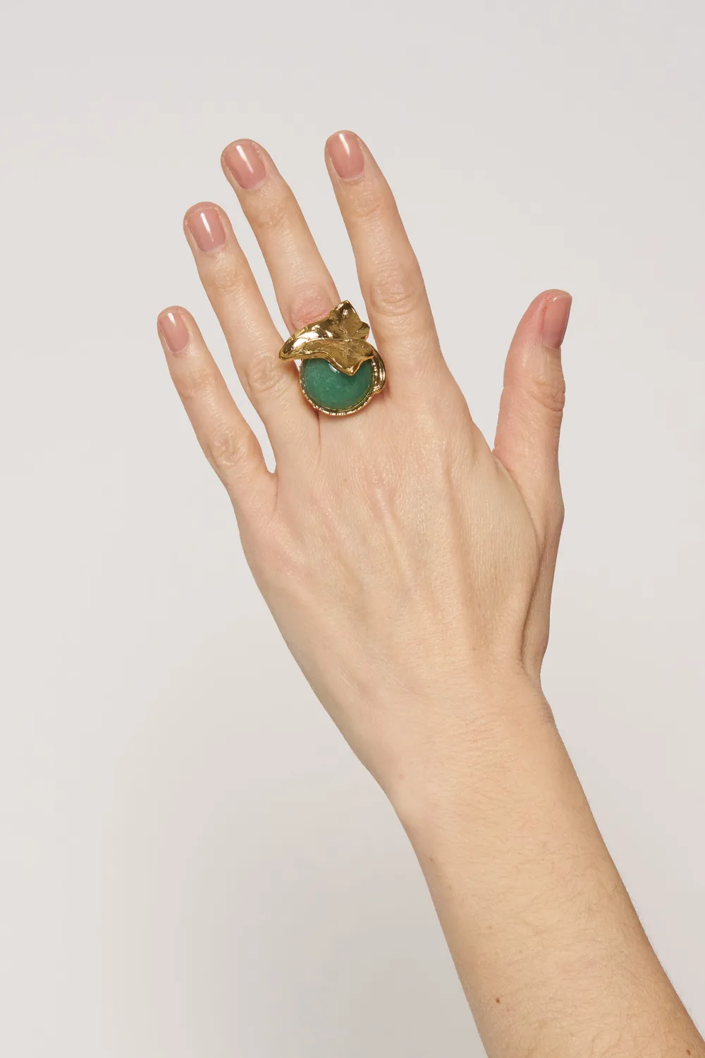 Philippe Ferrandis Eclosion bague ajustable dorée