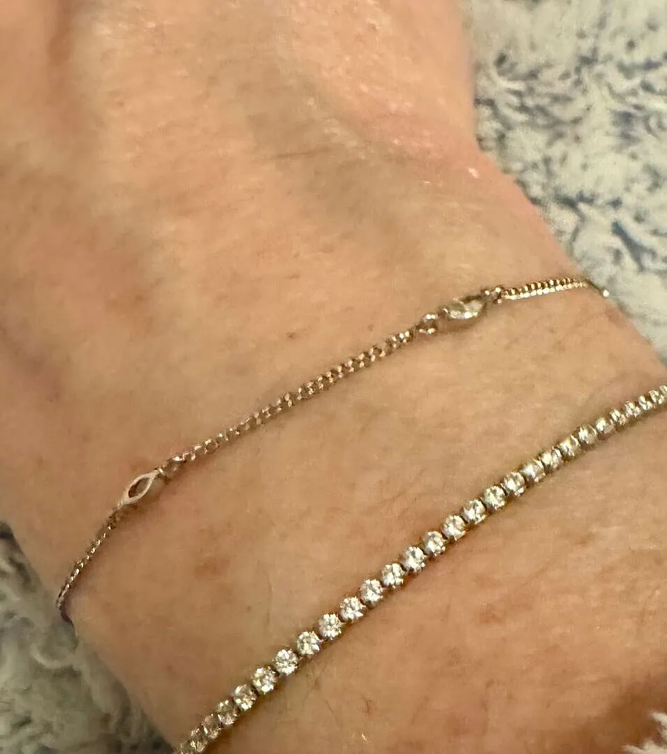 Astrid & Miyu Tennis Chain bracelet argent éclat