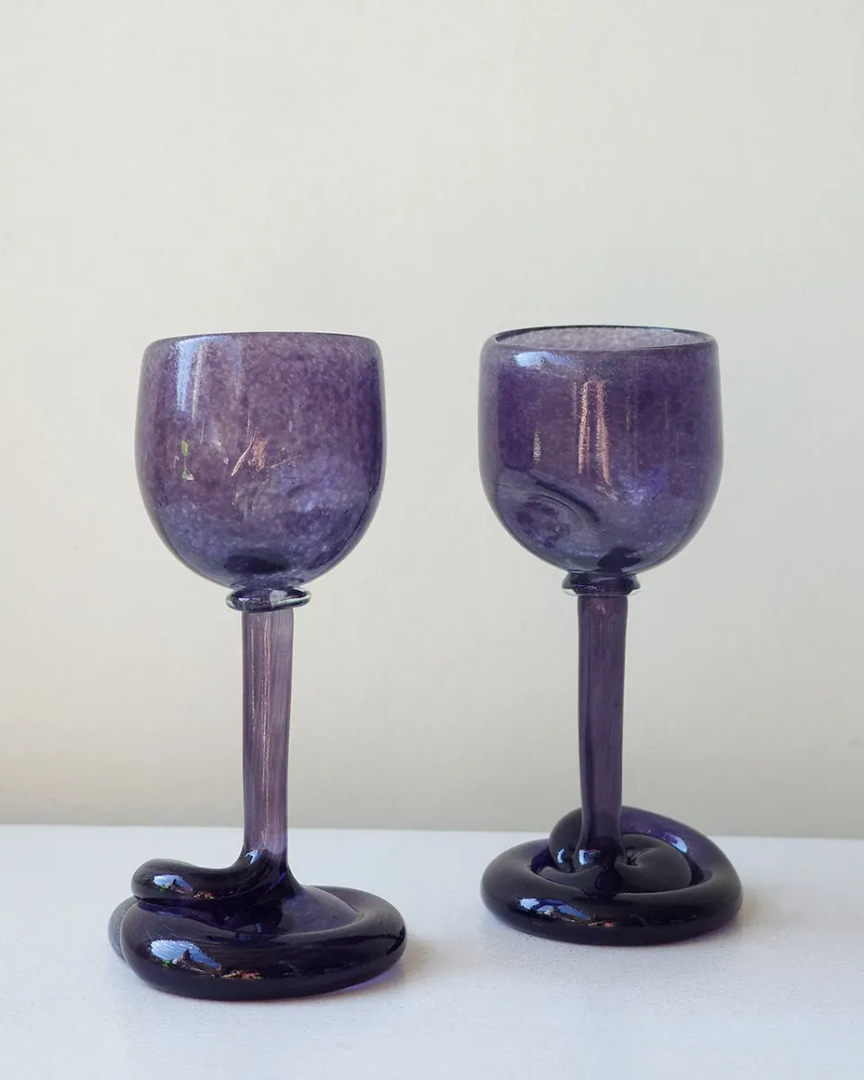 Completedworks Thaw verres violet lot de 2