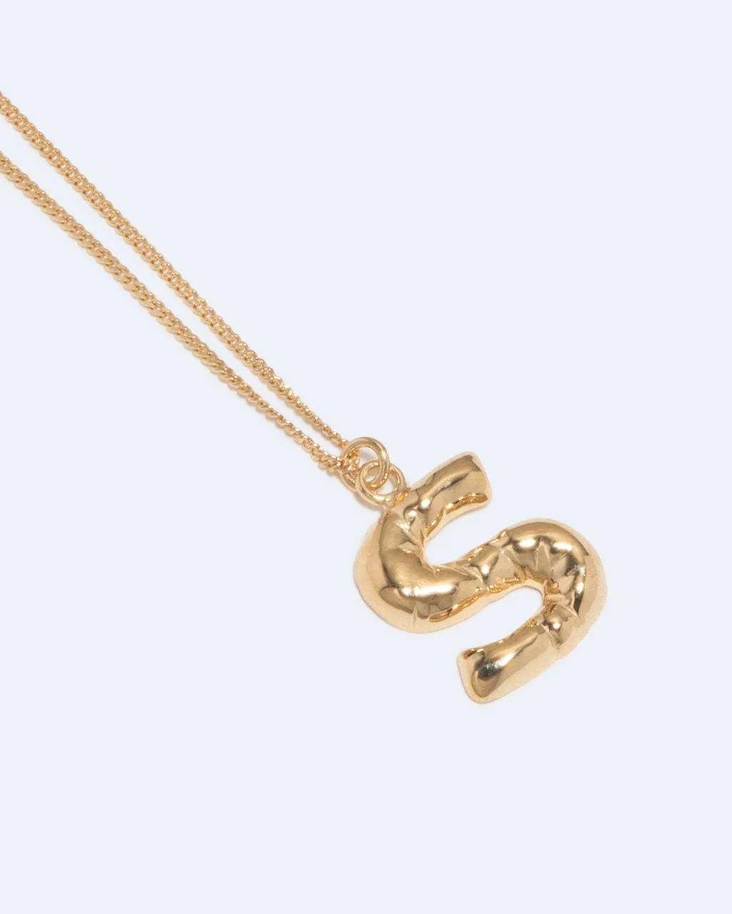 Completedworks Classicworks S collier lettre S plaqué or