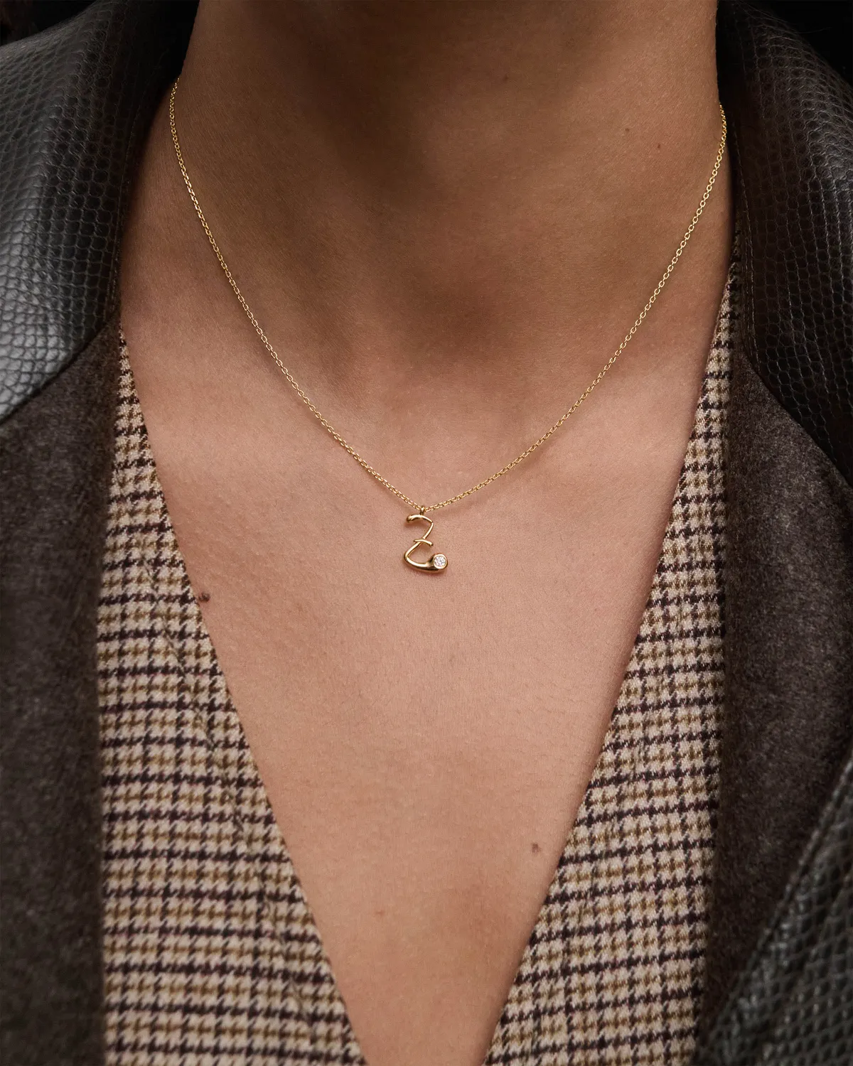 PDPAOLA Initial Z collier lettre doré 40-50 cm