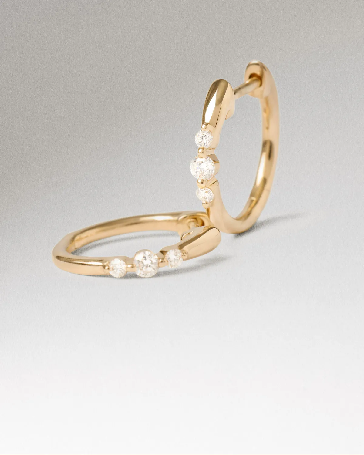 PDPAOLA Vivienne mono boucle or diamants