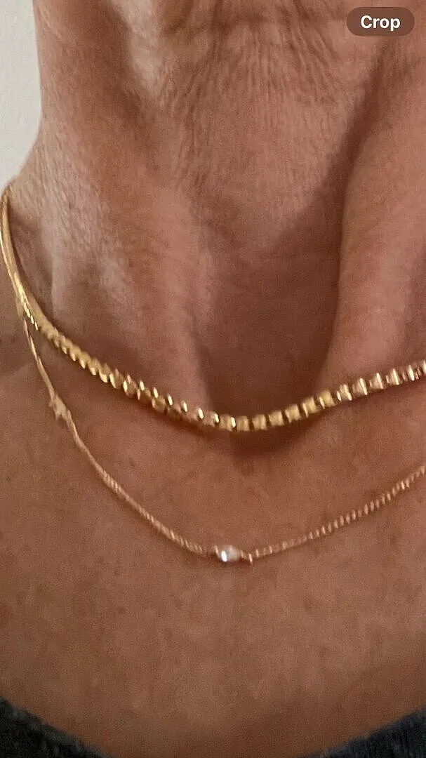 Astrid & Miyu Gleam Tennis collier chaîne doré