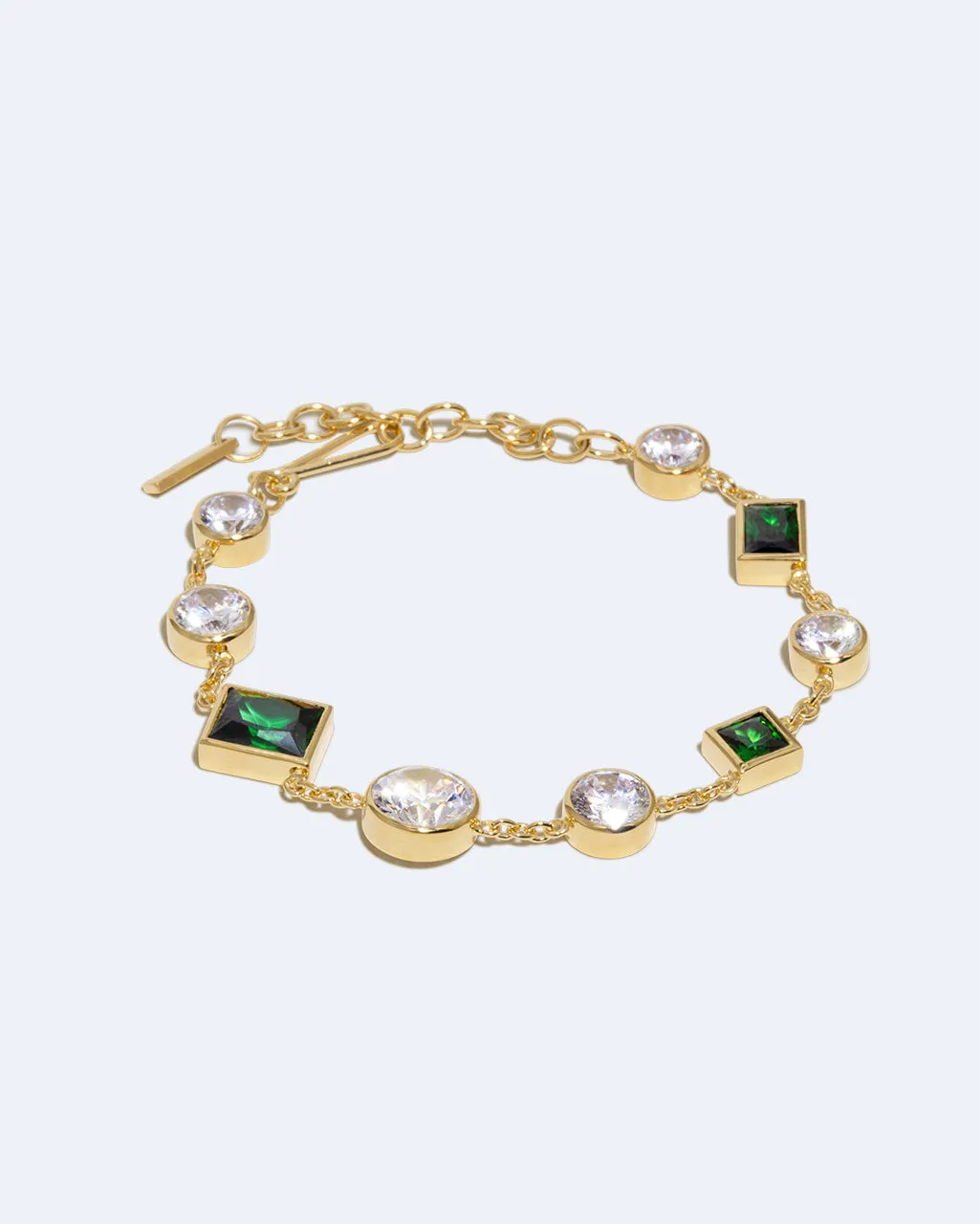 Completedworks The Mysterious Connection bracelet zircon émeraude vermeil