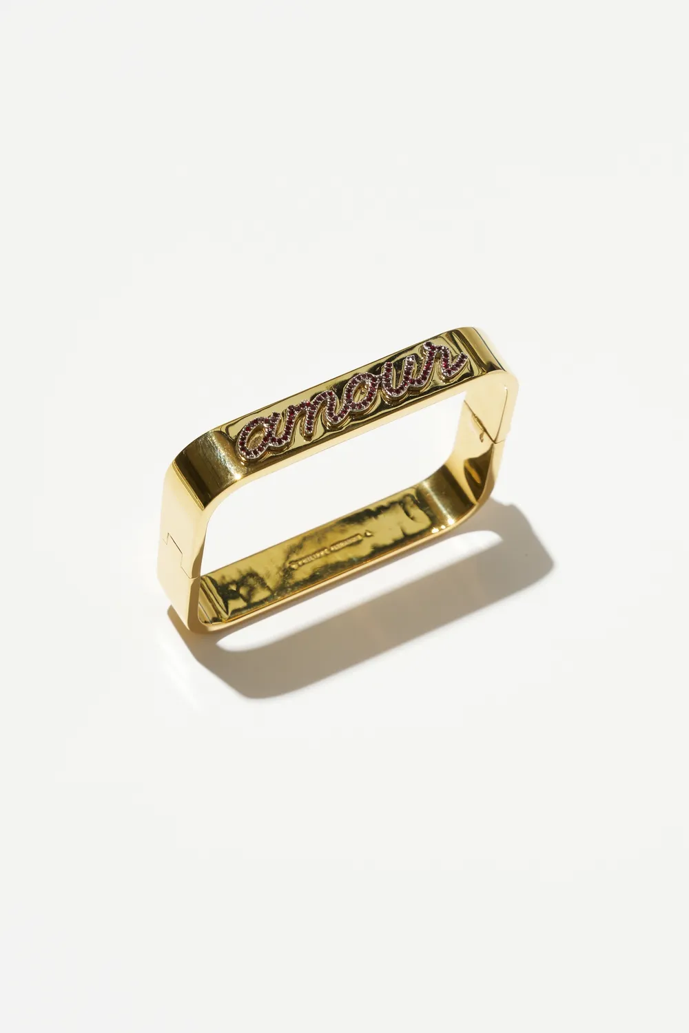 Philippe Ferrandis Amour bracelet jonc coloré doré