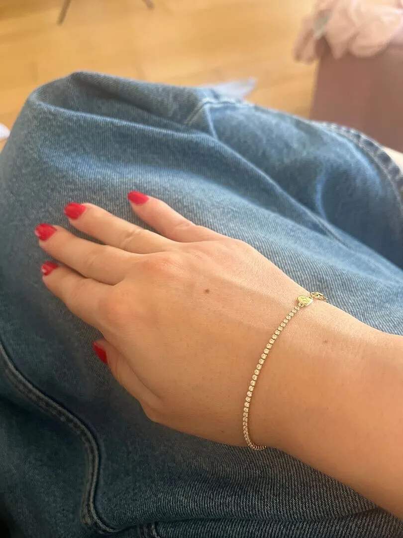 Astrid & Miyu Tennis Chain bracelet doré rivière