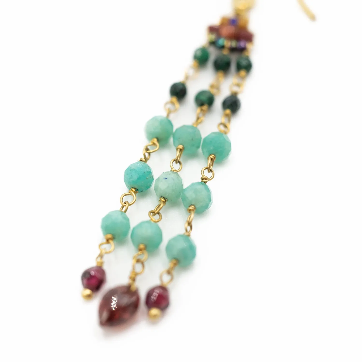 Le Fourbi de Capucine FDC36 boucles d'oreilles laiton doré 6,4 cm