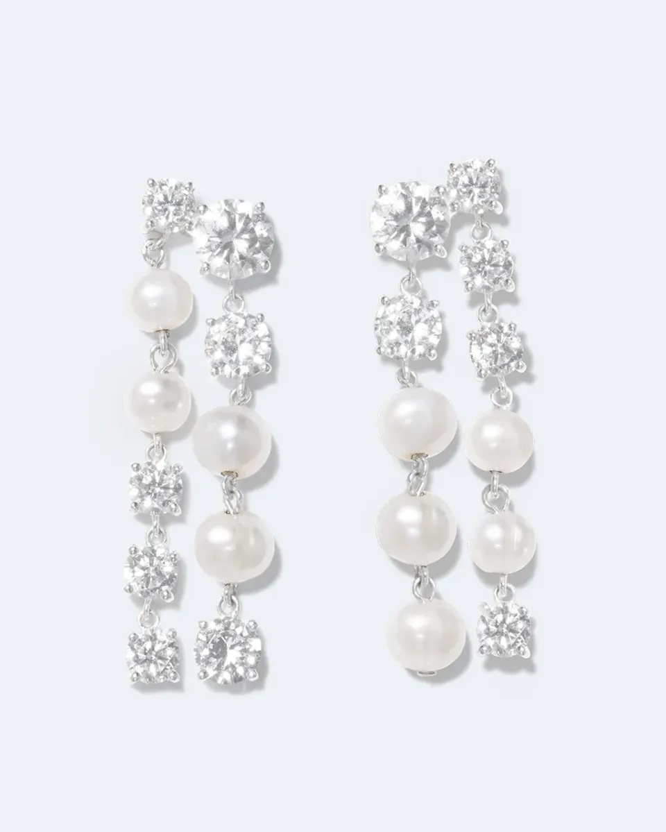 Completedworks In Search of Lost Time boucles perle argent